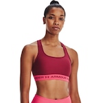 Top Fitness Under Armour Crossback Mid - Feminino ROSA