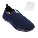 Tênis Slip On Actvitta - Feminino + Meia AZUL