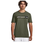 Camiseta Under Armour Camo Chest Stripe - Masculina VERDE