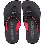 Chinelo Kenner Kivah Line - Masculino PRETO/ROSA