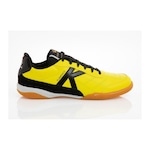 Chuteira Futsal Kelme Flamenco Fs - Adulto Amarelo/Cinza