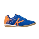 Chuteira Futsal Kelme Subito Fs - Adulto AZUL/LARANJA