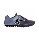 Chuteira Society Kelme Giro Tf - Adulto CINZA/PRETO