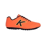 Chuteira Society Kelme Rush Tf - Adulto LARANJA/PRETO