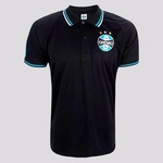 Camisa Polo do Grêmio Natural Cotton Paul - Masculina PRETO