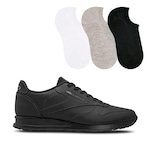 Tênis Olympikus274 Jogging 100 + 3 Pares de Meias Color Sports - Unissex PRETO