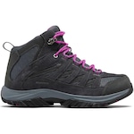 Bota Columbia Feminina Crestwood Mid Wp - Feminina CINZA/ROXO