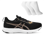 Tênis Asics Versablast 2 SE + 3 Pares de Meias - Masculino PRETO/OURO