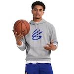 Blusão de Moletom com Capuz Under Armour Curry Splash Hood - Masculino CINZA