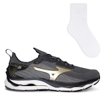 Tênis Mizuno Wave Mirai 5 - Masculino + Meia Color Sports Bc - Masculino CHUMBO