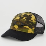 Boné Aba Curva Oakley Ellipse Metal Camo - Strapback - Adulto PRETO