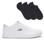 Tênis Mormaii Urban Free - Adulto + Meia Color Sports - 3 Pares - Unissex BRANCO