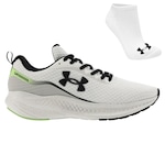 Tênis Under Armour Charged Wing Se + Meia - Unissex BRANCO/PRETO