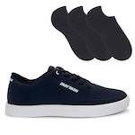 Tênis Mormaii Urban One - Adulto + Meia Color Sports - 3 Pares AZUL ESC/BRANCO