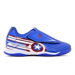 Chuteira Futsal Dray Marvel Original sem Cadarço - Infantil AZUL CLA/BRANCO