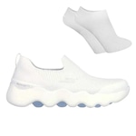 Tênis Skechers Go Walk Massage - Feminino + Par de Meia BRANCO