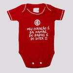 Body do Internacional Reve Dor Meu Coração - Infantil VERMELHO