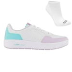 Tênis Olympikus Versa + Par de Meia - Feminino BRANCO/ROXO