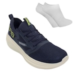 Kit Tênis Skechers Go Run Fast - Masculino + Par de Meia AZUL ESCURO