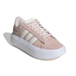 Tênis adidas Grand Court Platform Suede - Feminino ROSA