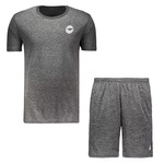 Kit Penalty Air Dry Camiseta + Bermuda Masculina CINZA