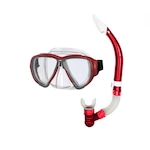 Kit de Mergulho Gold Sports Atlantic Diver - Adulto VERMELHO