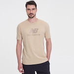 Camiseta New Balance Essentials Basic - Masculina BEGE