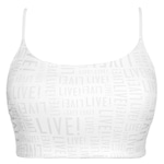 Top Fitness Live Curve Live - Feminino BRANCO/CINZA