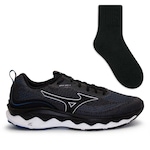 Tênis Mizuno Wave Way 3 - Masculino + Meia Color Sports CHUMBO