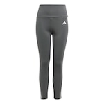 Calça Legging adidas 3 Stripes - Infantil CINZA/BRANCO