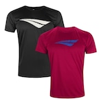 Kit de Camisetas Penalty X - Masculina - 2 unidades PRETO/VERMELHO