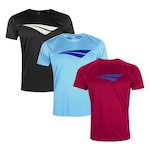 Kit de Camisetas Penalty X - Masculina - 3 unidades Vermelho/Preto