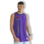 Camiseta Regata Champion Basket Script Street Purple Crush VIOLETA