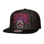 Boné Aba Reta Mitchell & Ness Nba Dem Stripes Toronto Raptors - Adulto PRETO