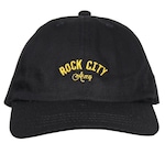 Boné Aba Curva Rock City Army Dat Hat - Strapback - Adulto PRETO/AMARELO