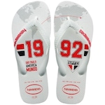 Chinelo do São Paulo Havaianas T Times FC - Masculina BRANCO