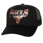 Boné Aba Curva Mitchell & Ness Nba Rock On Truck Chicago Bulls - Adulto PRETO