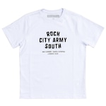 Camiseta Rock City Army South - Infantil BRANCO