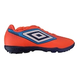 Chuteira Society Umbro Cannon - Infantil LARANJA/AZUL