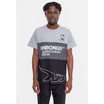 Camiseta Onbongo Blocks   - Masculina PRETO