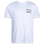 Camiseta New Era Collab Layback 10 Anos Ride With Us - Masculina BRANCO