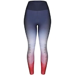 Calça Legging Live Solaris Reflex - Feminina AZUL ESC/CINZA