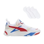 Tênis Puma Trinity + 3 Pares de Meias - Masculino VERMELHO/BRANCO