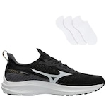 Tênis Mizuno Arrow + 3 Pares de Meias - Masculino PRETO