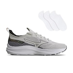 Tênis Mizuno Arrow + 3 Pares de Meias - Masculino BEGE