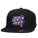 Boné Aba Reta Lost Strapback Fitão Dont Follow Me - Strapback - Adulto PRETO