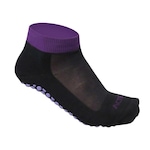 Meias para Pilates Acte Sports - Tam 34-38 - Par - Unissex PRETO/ROXO