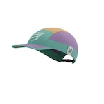 Boné Aba Curva Compressport UV 5 Panel - Strapback - Adulto Azul Cla/Roxo Cla