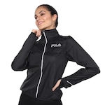 Jaqueta sem Capuz Fila Windbreak - Feminina PRETO