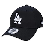 Boné New Era 3930 Los Angeles Dodgers Basic - Strapback - Adulto PRETO